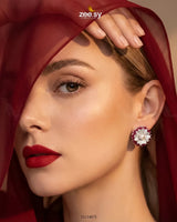 Customizable Radiance Floral Earrings Earrings - Zeesy Jewellery Pakistan | Premium Artificial & Imitation Jewellery