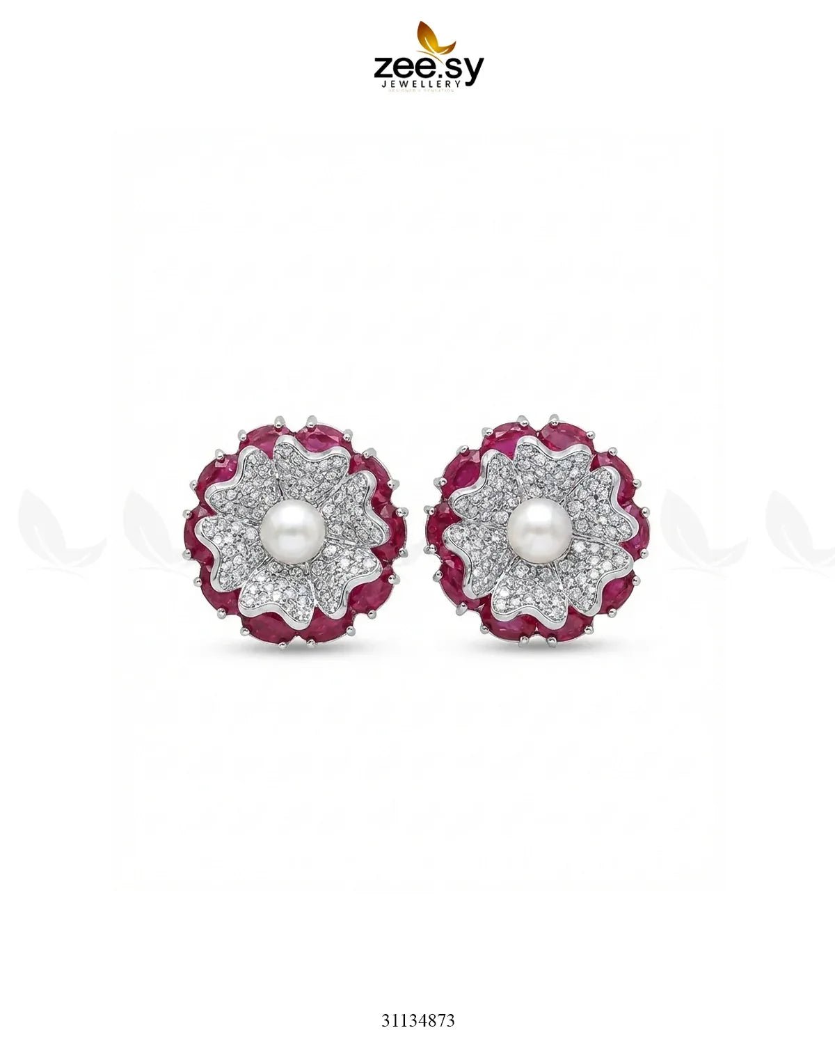 Customizable Radiance Floral Earrings Earrings - Zeesy Jewellery Pakistan | Premium Artificial & Imitation Jewellery