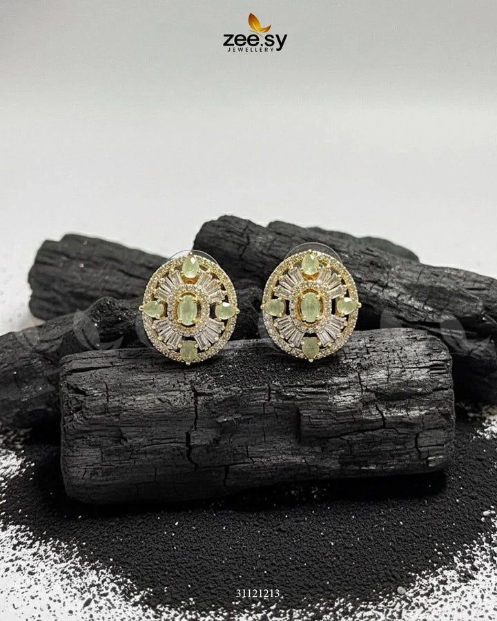 Disc Cluster Studs Earrings Earrings - Zeesy Jewellery Pakistan | Premium Artificial & Imitation Jewellery