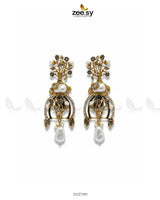 Elaborate Baroque Pearl Earrings Earrings - Zeesy Jewellery Pakistan | Premium Artificial & Imitation Jewellery