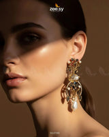 Elaborate Baroque Pearl Earrings Earrings - Zeesy Jewellery Pakistan | Premium Artificial & Imitation Jewellery