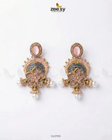 Enchanted Garden Pearl Earrings Earrings - Zeesy Jewellery Pakistan | Premium Artificial & Imitation Jewellery