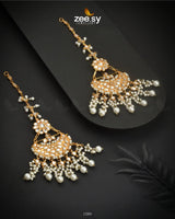 Faiqa's Magnificent Kundan Earrings Earrings - Zeesy Jewellery Pakistan | Premium Artificial & Imitation Jewellery