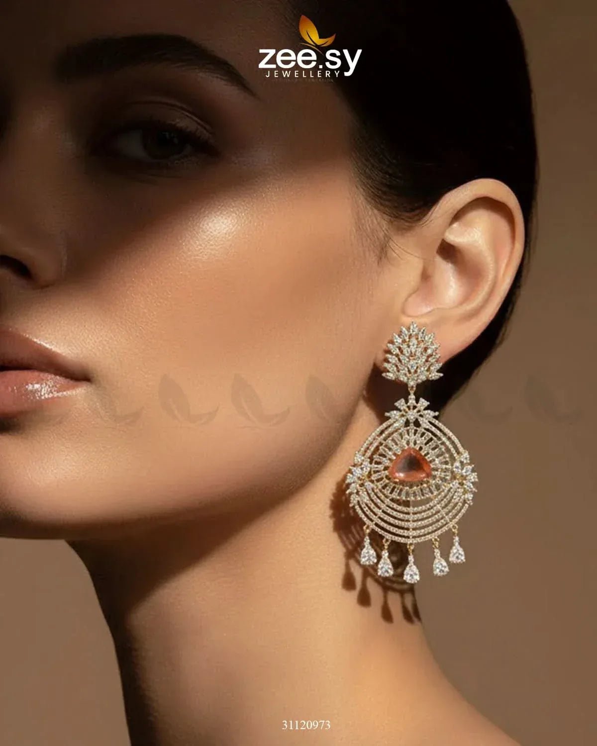 Grandeur Chandelier Drop Earrings Earrings - Zeesy Jewellery Pakistan | Premium Artificial & Imitation Jewellery