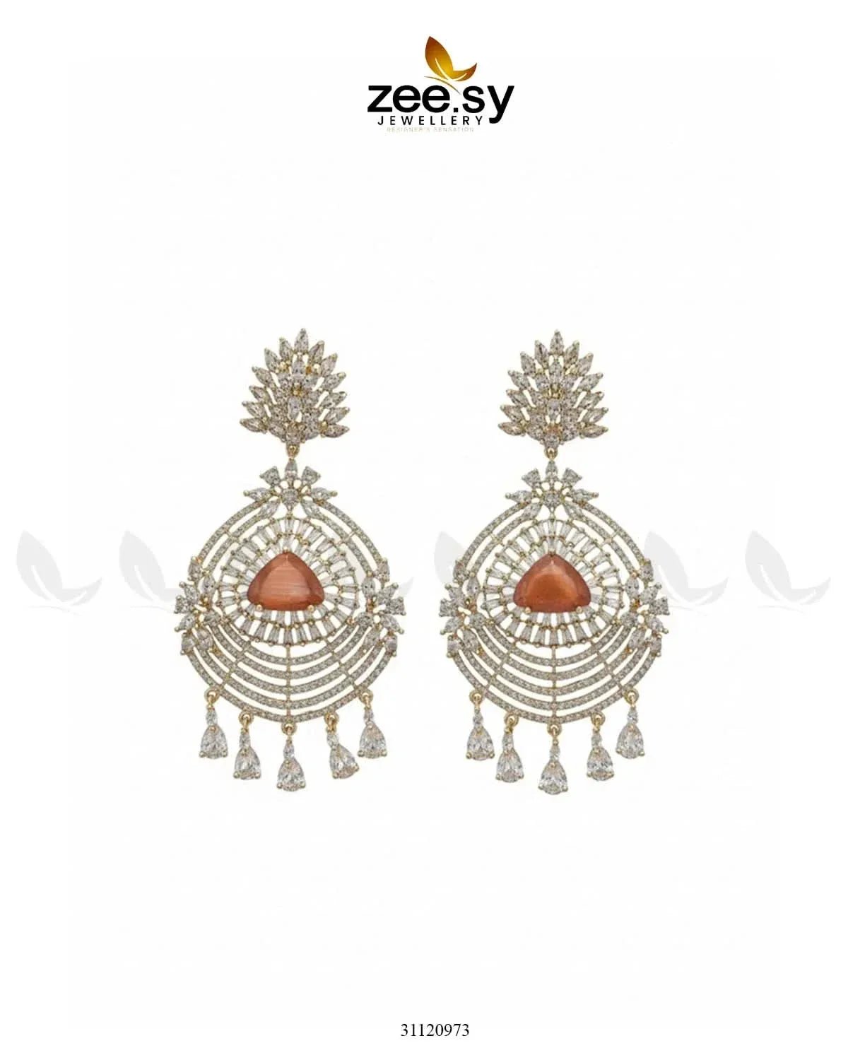Grandeur Chandelier Drop Earrings Earrings - Zeesy Jewellery Pakistan | Premium Artificial & Imitation Jewellery
