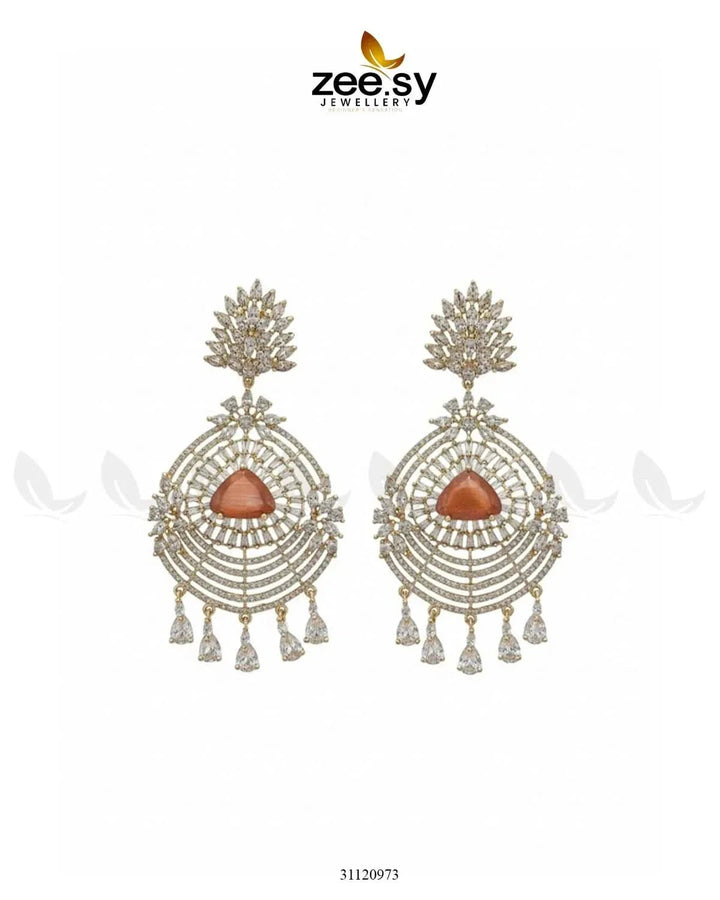 Grandeur Chandelier Drop Earrings Earrings - Zeesy Jewellery Pakistan | Premium Artificial & Imitation Jewellery