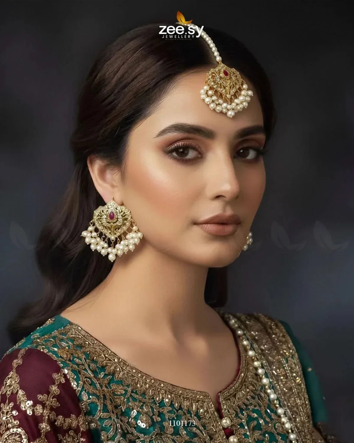 Hyderabadi Earrings-0448 - Zeesy.pk