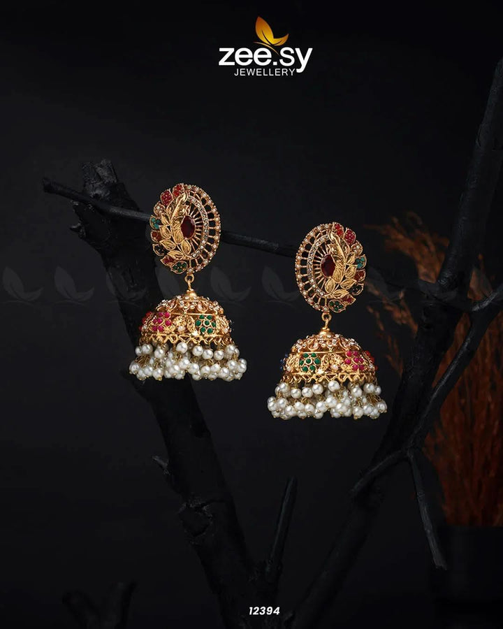 Nauratan Bhaliyan Earrings Earrings - Zeesy Jewellery Pakistan | Premium Artificial & Imitation Jewellery