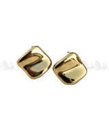 Outlaw Gold Puffed Stud Earrings Earrings - Zeesy Jewellery Pakistan | Premium Artificial & Imitation Jewellery