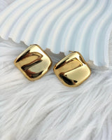 Outlaw Gold Puffed Stud Earrings Earrings - Zeesy Jewellery Pakistan | Premium Artificial & Imitation Jewellery