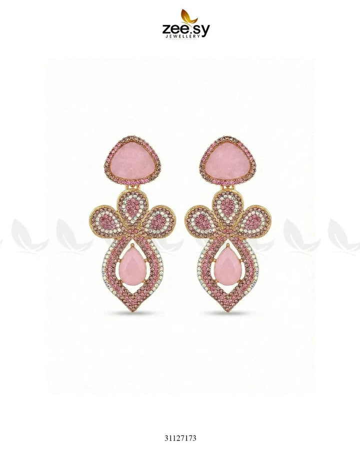 Prism Petals Turkish Earrings Earrings - Zeesy Jewellery Pakistan | Premium Artificial & Imitation Jewellery