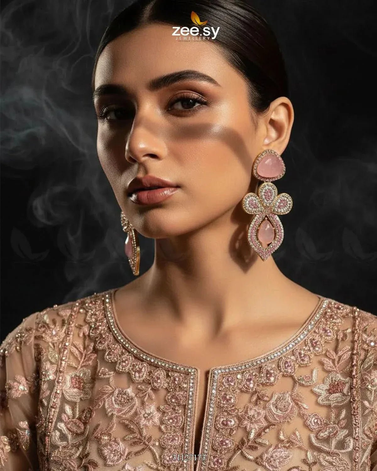 Prism Petals Turkish Earrings Earrings - Zeesy Jewellery Pakistan | Premium Artificial & Imitation Jewellery