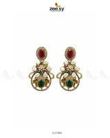 Prismatic Floral Crystal Earrings Earrings - Zeesy Jewellery Pakistan | Premium Artificial & Imitation Jewellery