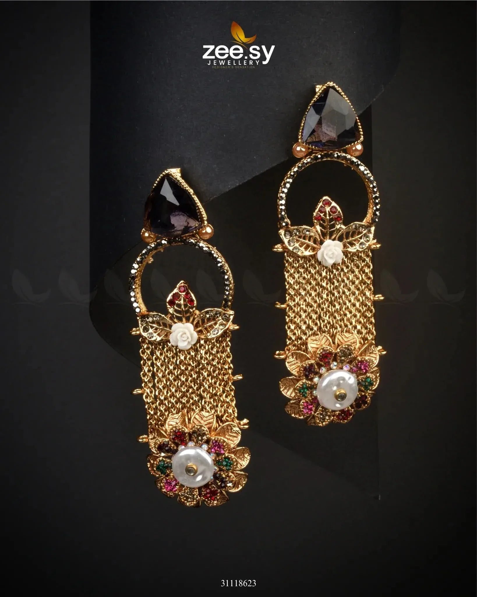 Symmetry Earrings Earrings - Zeesy Jewellery Pakistan | Premium Artificial & Imitation Jewellery