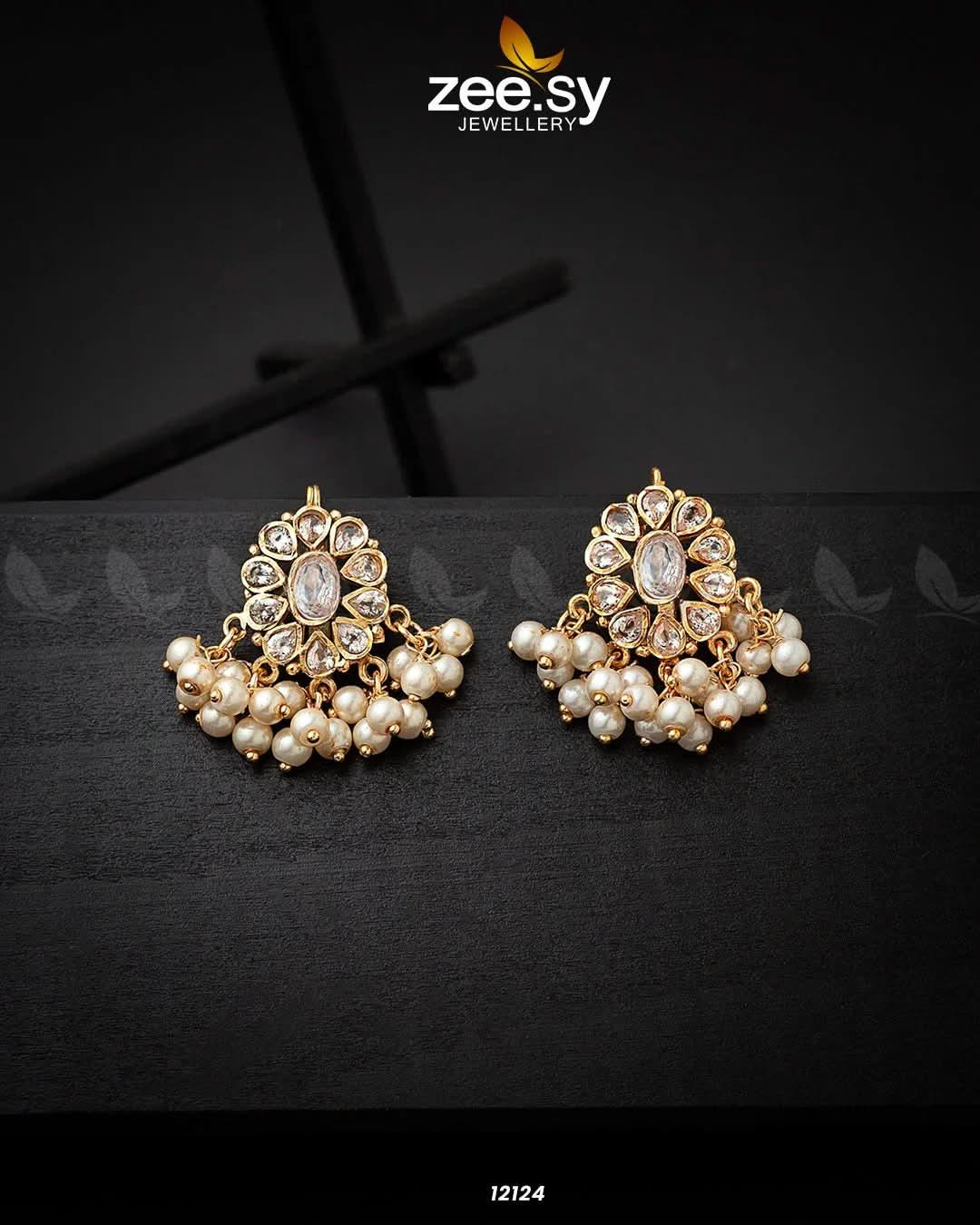 Beads Studs Earrings - Zeesy.pk