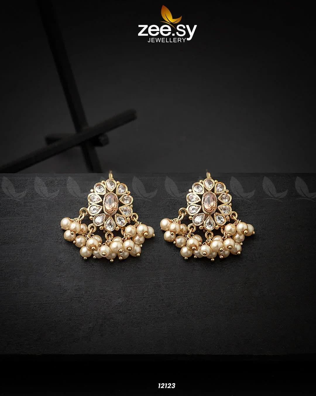Beads Studs Earrings - Zeesy.pk