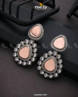 EARRINGS-0817 Champagne Earrings - Zeesy Jewellery Pakistan | Premium Artificial & Imitation Jewellery