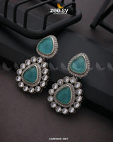 EARRINGS-0817 Feroza Earrings - Zeesy Jewellery Pakistan | Premium Artificial & Imitation Jewellery