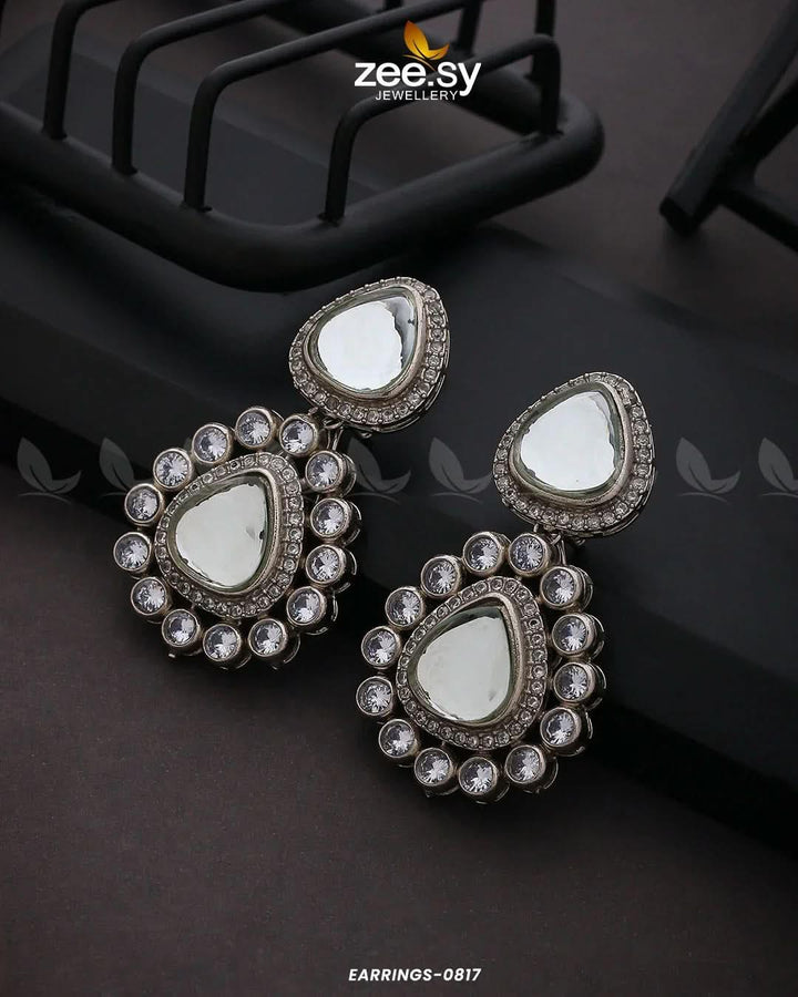 EARRINGS-0817 Silver Earrings - Zeesy Jewellery Pakistan | Premium Artificial & Imitation Jewellery
