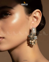 Baroque Garden Cluster Earrings Earrings - Zeesy Jewellery Pakistan | Premium Artificial & Imitation Jewellery