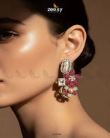 Baroque Garden Cluster Earrings Earrings - Zeesy Jewellery Pakistan | Premium Artificial & Imitation Jewellery