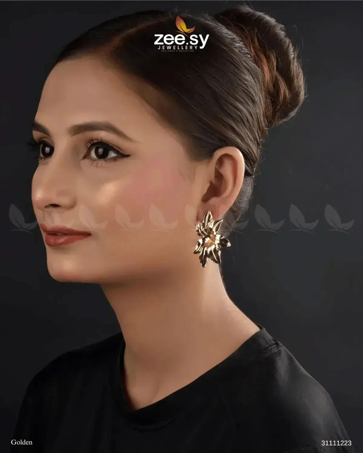 Aureelia Earrings Golden Earrings - Zeesy Jewellery Pakistan | Premium Artificial & Imitation Jewellery