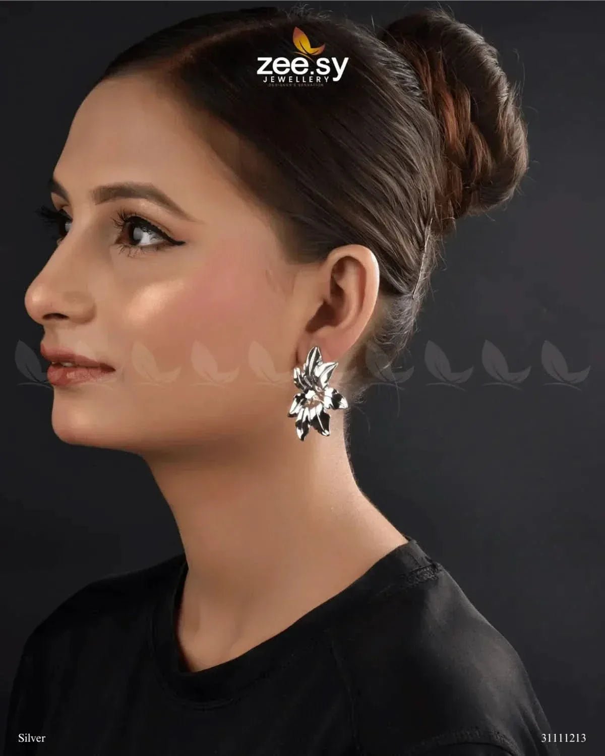Aureelia Earrings Silver Earrings - Zeesy Jewellery Pakistan | Premium Artificial & Imitation Jewellery