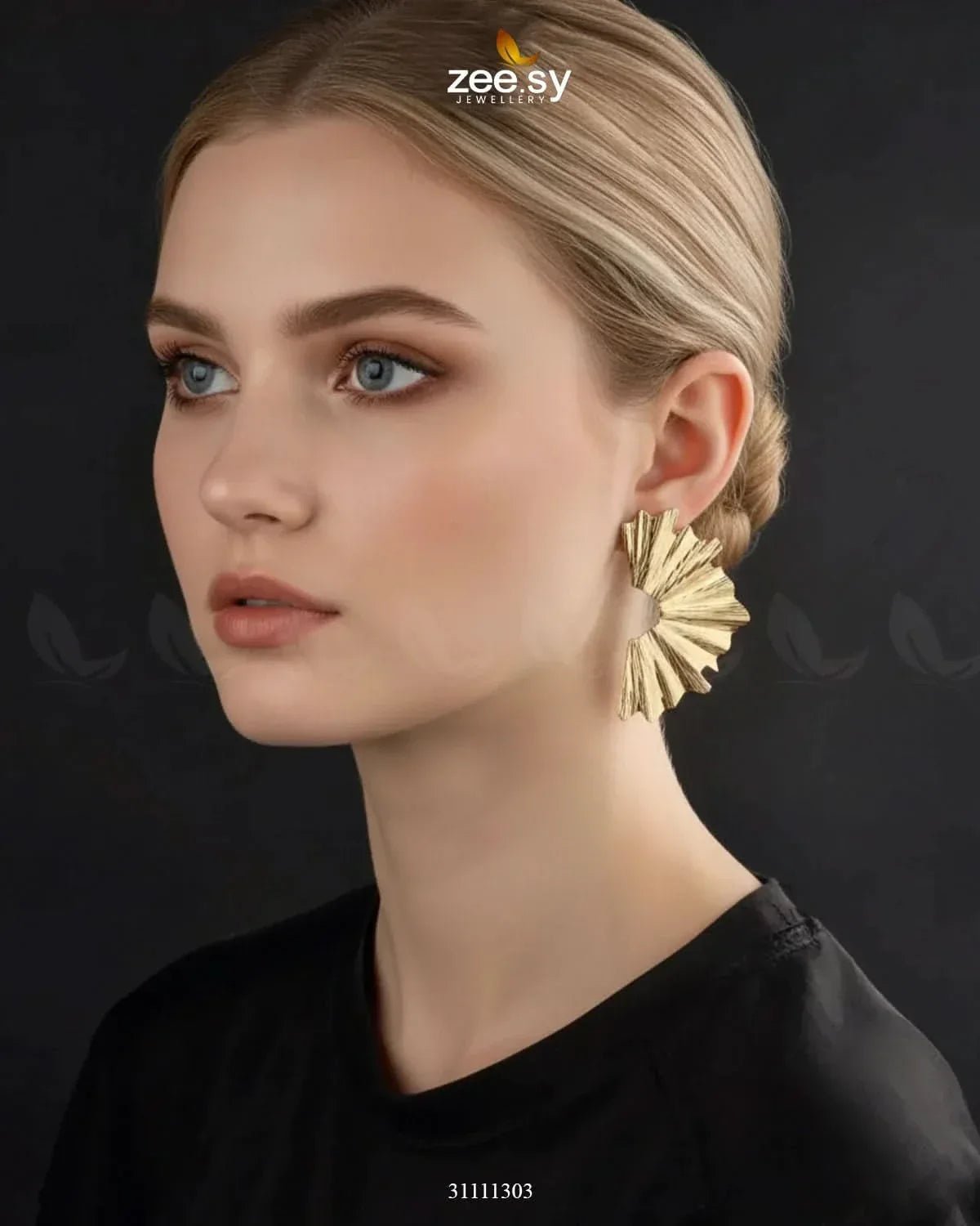 Aurelia Earrings Golden Earrings - Zeesy Jewellery Pakistan | Premium Artificial & Imitation Jewellery