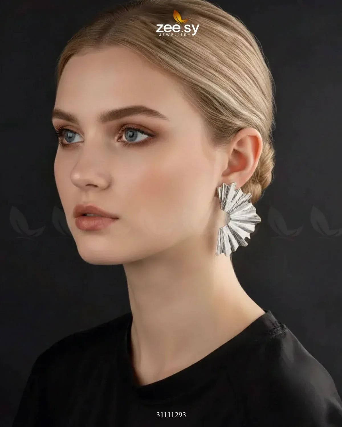Aurelia Earrings Silver Earrings - Zeesy Jewellery Pakistan | Premium Artificial & Imitation Jewellery