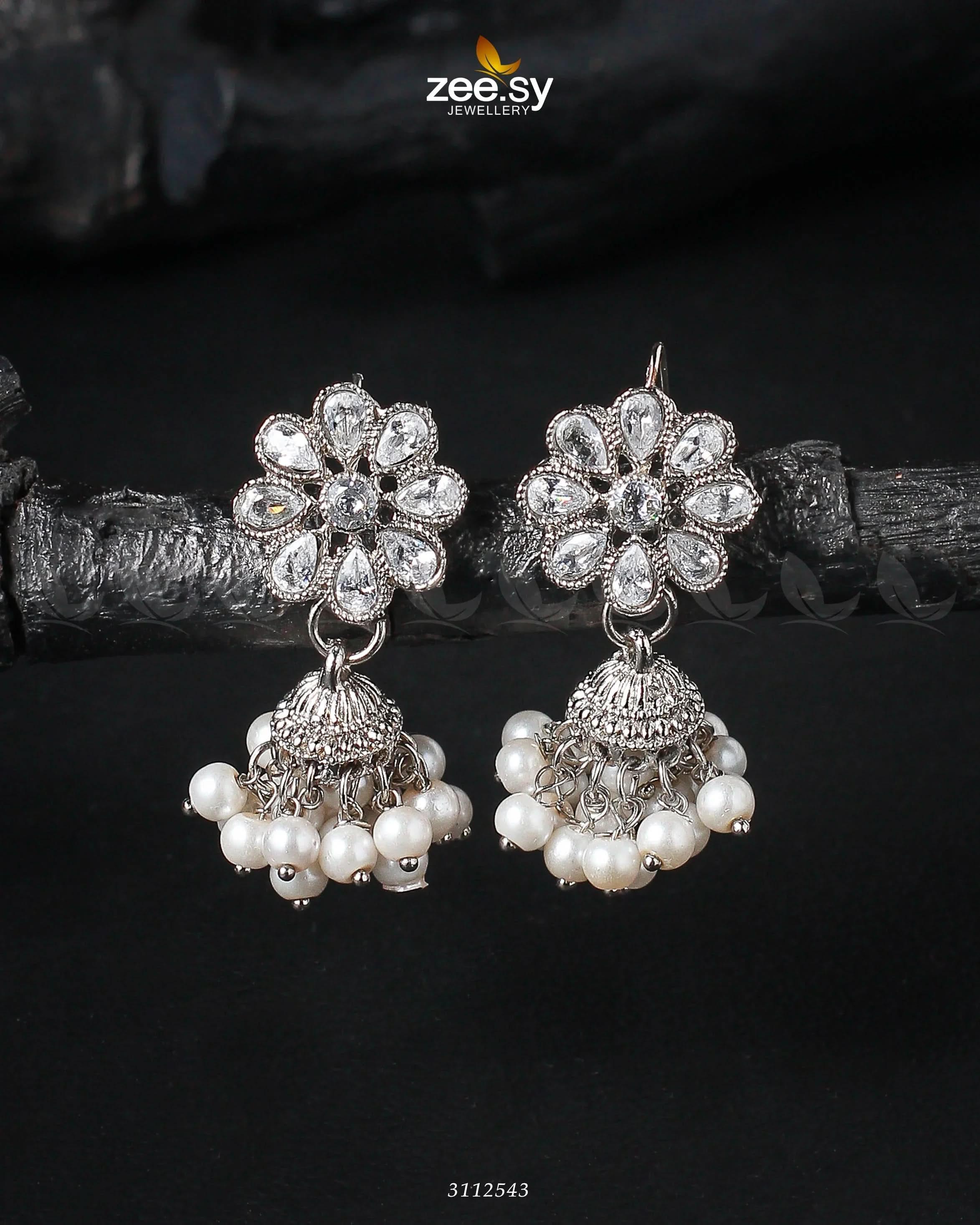 Atiqa Earrings - Zeesy.pk