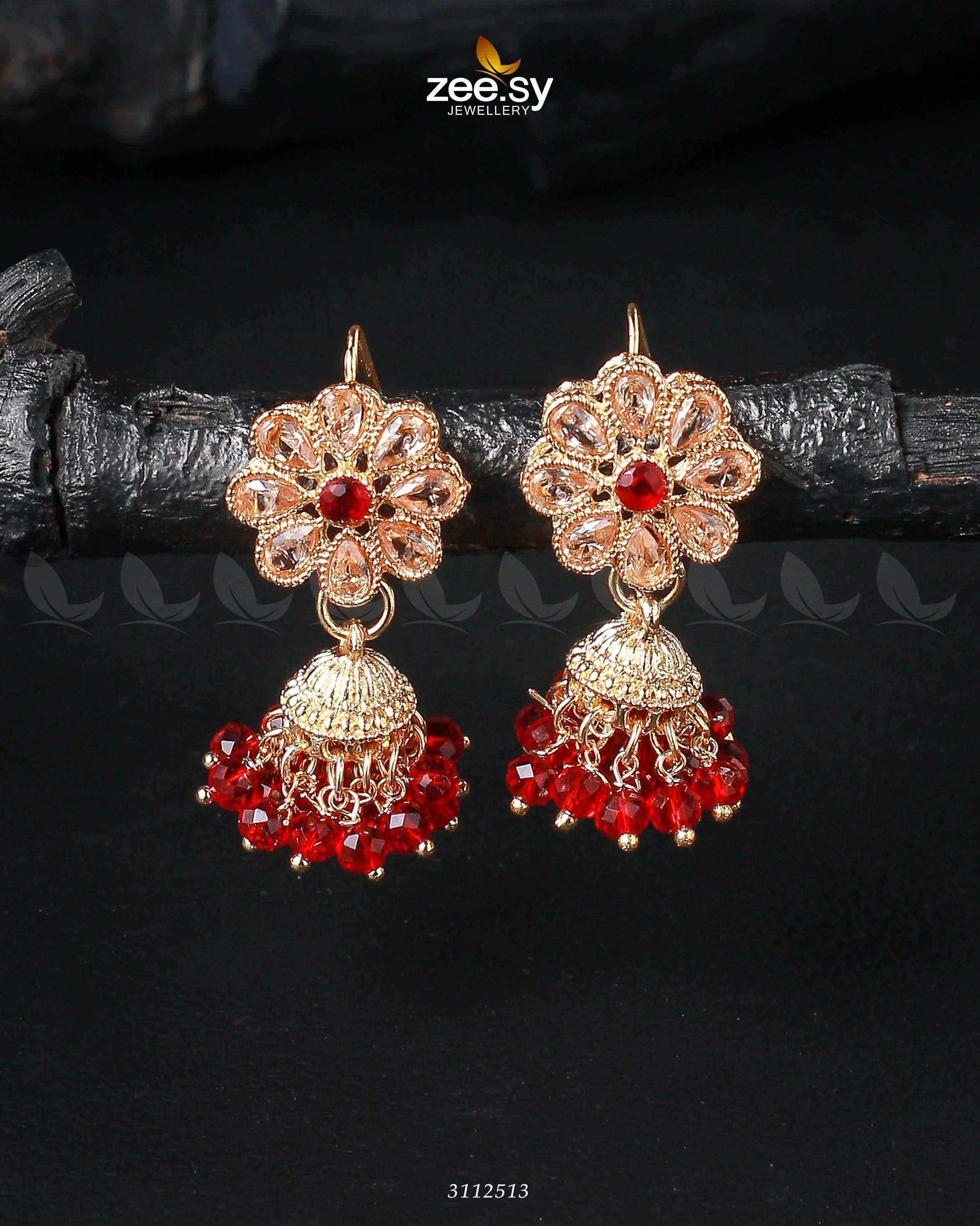Atiqa Earrings - Zeesy.pk