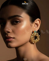 Leaf Nest Earrings Earrings - Zeesy Jewellery Pakistan | Premium Artificial & Imitation Jewellery