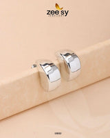 Crescent Hoop Earrings Silver Earrings - Zeesy Jewellery Pakistan | Premium Artificial & Imitation Jewellery