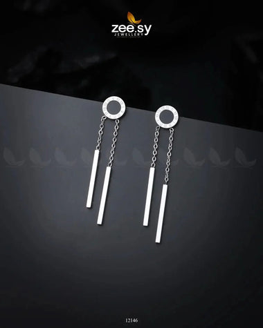 Elegance Earrings Silver Earrings - Zeesy Jewellery Pakistan | Premium Artificial & Imitation Jewellery