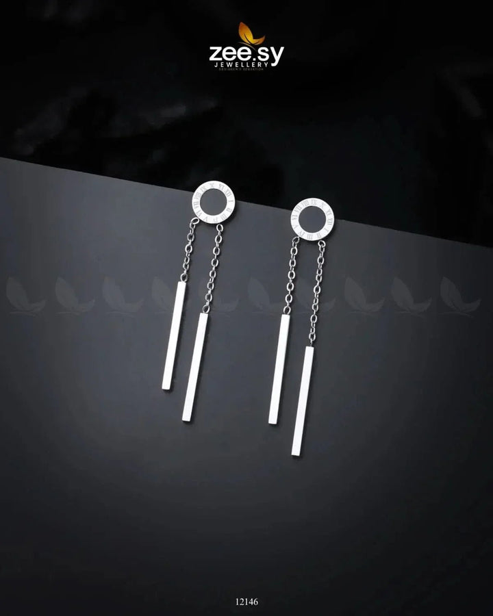 Elegance Earrings Silver Earrings - Zeesy Jewellery Pakistan | Premium Artificial & Imitation Jewellery