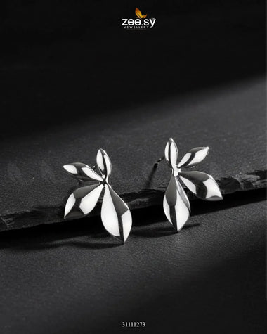 Florora Earrings Silver Earrings - Zeesy Jewellery Pakistan | Premium Artificial & Imitation Jewellery