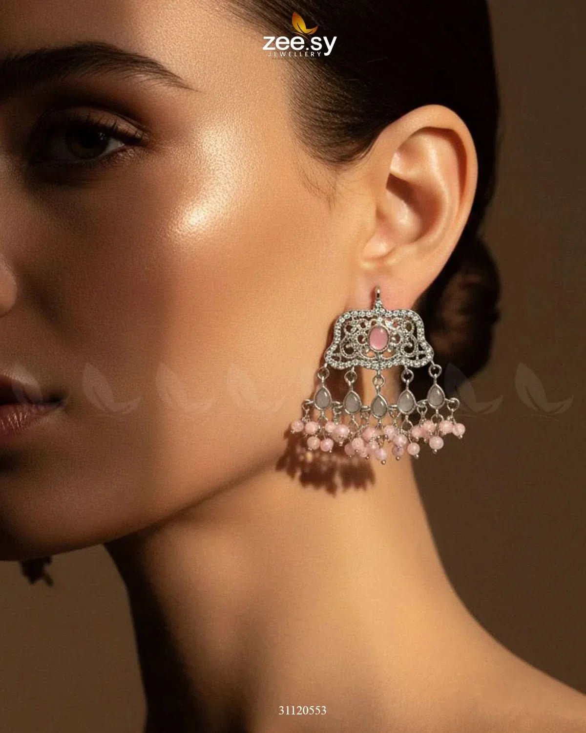 Elegant Tassel Moti Work Earrings Earrings - Zeesy Jewellery Pakistan | Premium Artificial & Imitation Jewellery