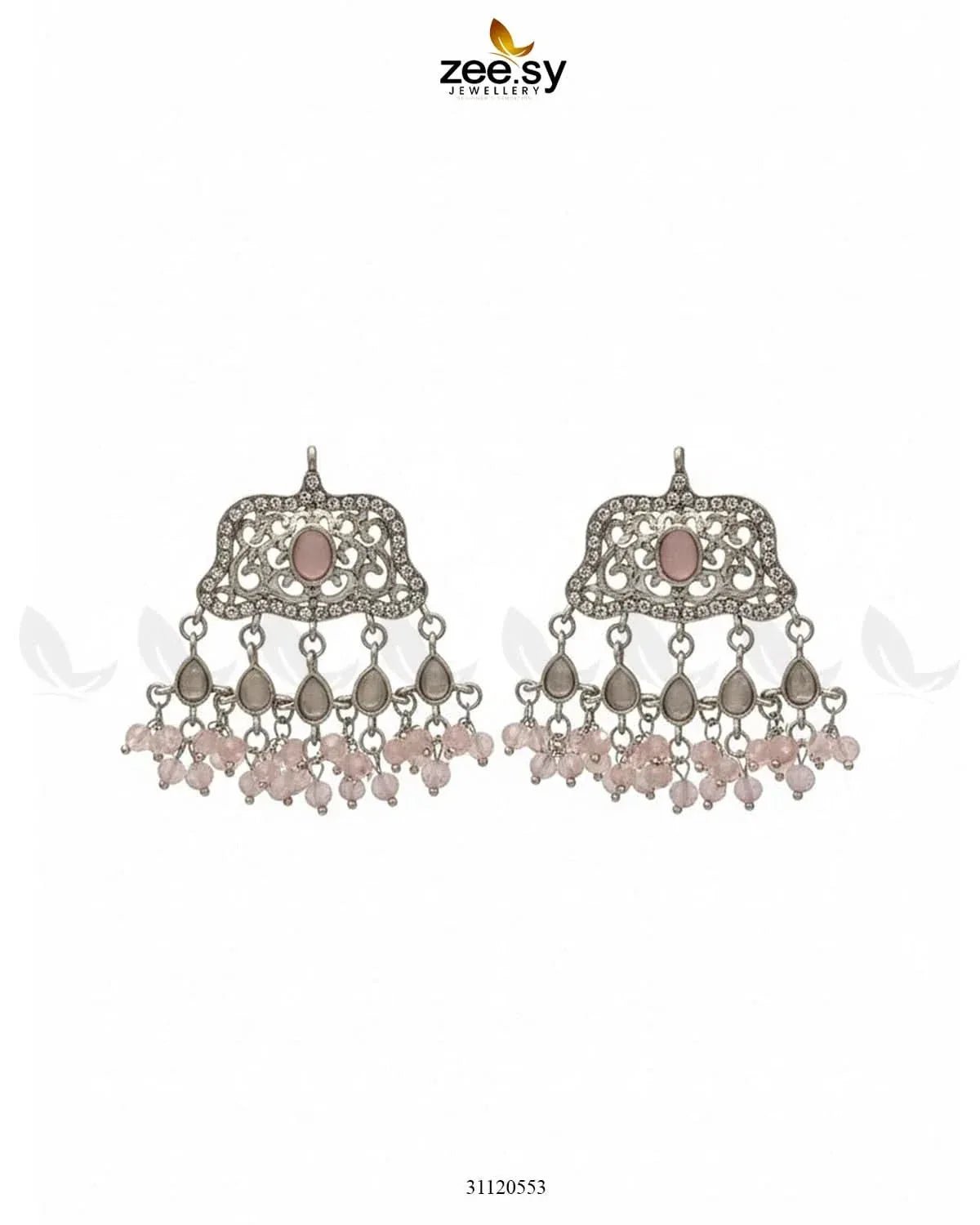 Elegant Tassel Moti Work Earrings Earrings - Zeesy Jewellery Pakistan | Premium Artificial & Imitation Jewellery
