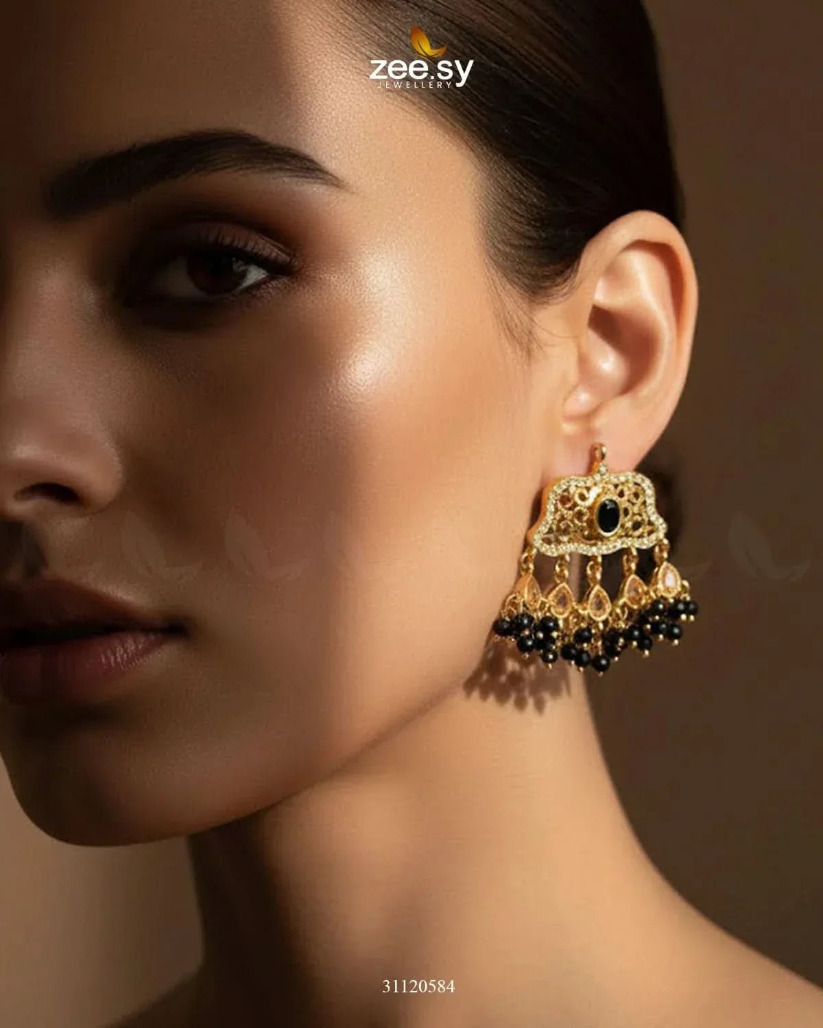 Elegant Tassel Moti Work Earrings Earrings - Zeesy Jewellery Pakistan | Premium Artificial & Imitation Jewellery