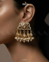 Elegant Tassel Moti Work Earrings Earrings - Zeesy Jewellery Pakistan | Premium Artificial & Imitation Jewellery