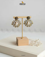 Opulent Baroque Floral Earrings Earrings - Zeesy Jewellery Pakistan | Premium Artificial & Imitation Jewellery