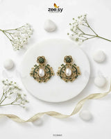 Opulent Baroque Floral Earrings Earrings - Zeesy Jewellery Pakistan | Premium Artificial & Imitation Jewellery