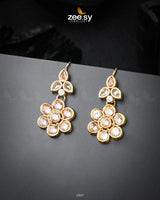 Primrose Earrings Golden Champagne Earrings - Zeesy Jewellery Pakistan | Premium Artificial & Imitation Jewellery