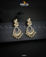 EARRINGS-0561 Golden Mint Pint Earrings - Zeesy Jewellery Pakistan | Premium Artificial & Imitation Jewellery