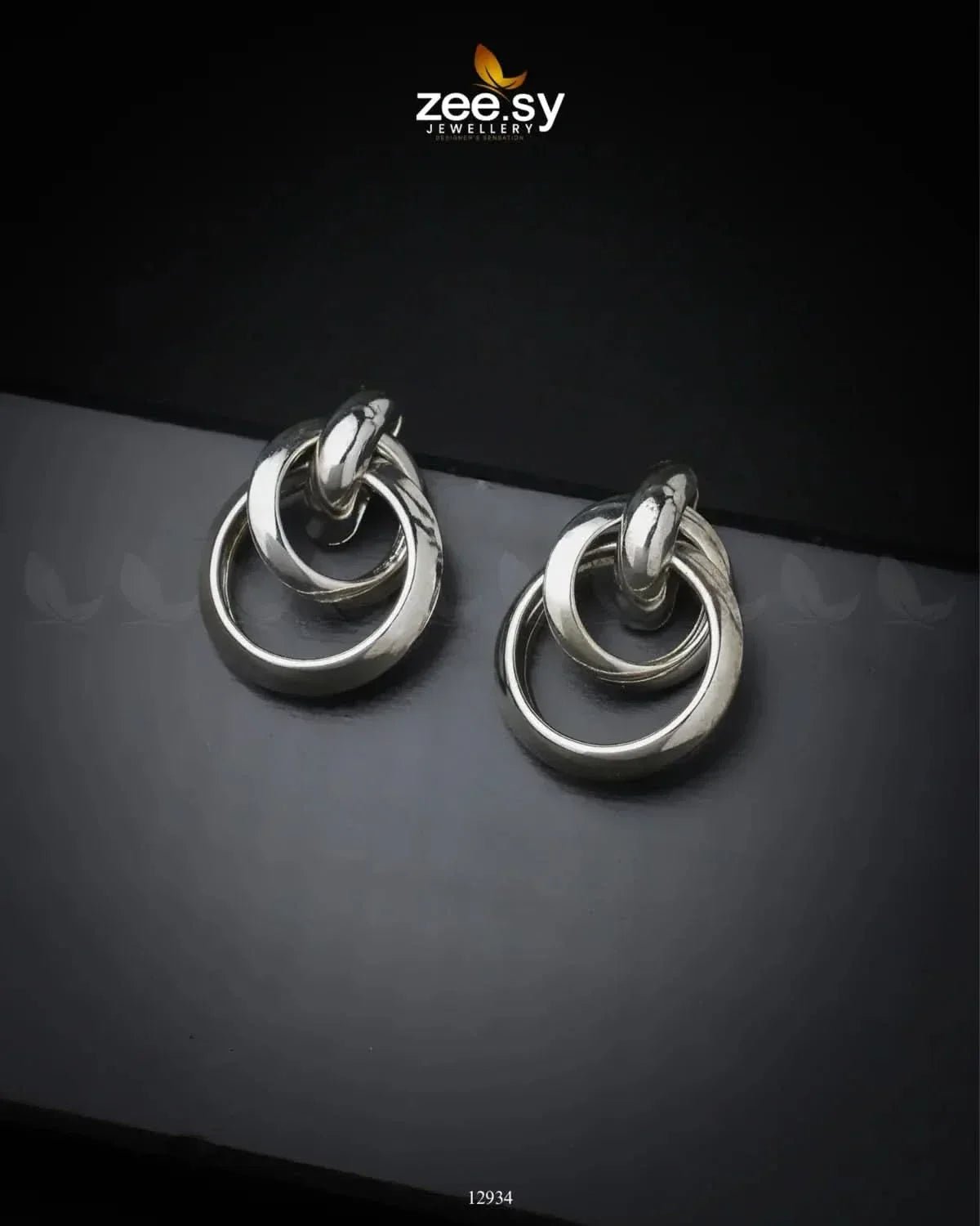 Monet Earrings Silver Earrings - Zeesy Jewellery Pakistan | Premium Artificial & Imitation Jewellery