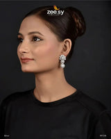 Akoya Earrings Silver Earrings - Zeesy Jewellery Pakistan | Premium Artificial & Imitation Jewellery