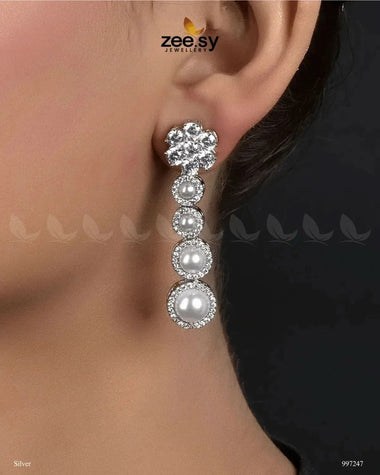 Vyom Earrings Silver Earrings - Zeesy Jewellery Pakistan | Premium Artificial & Imitation Jewellery