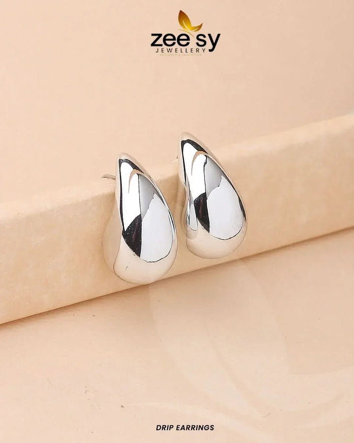 Drip Earrings Silver Earrings - Zeesy Jewellery Pakistan | Premium Artificial & Imitation Jewellery