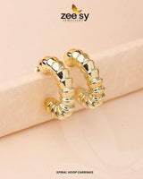 Spiral Hoop Earrings - Zeesy.pk