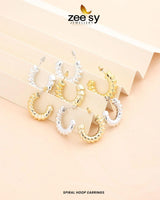 Spiral Hoop Earrings - Zeesy.pk